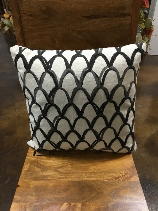 6 Df4541-CC Cotton Pillow Black