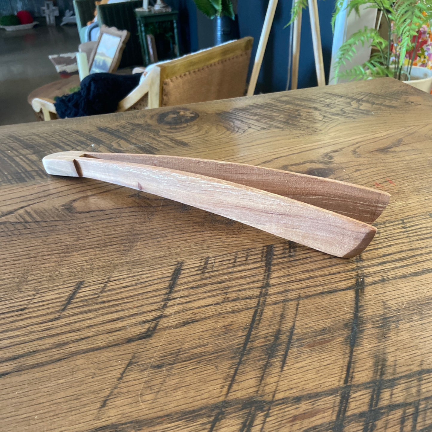 German barbecue tongs walnut