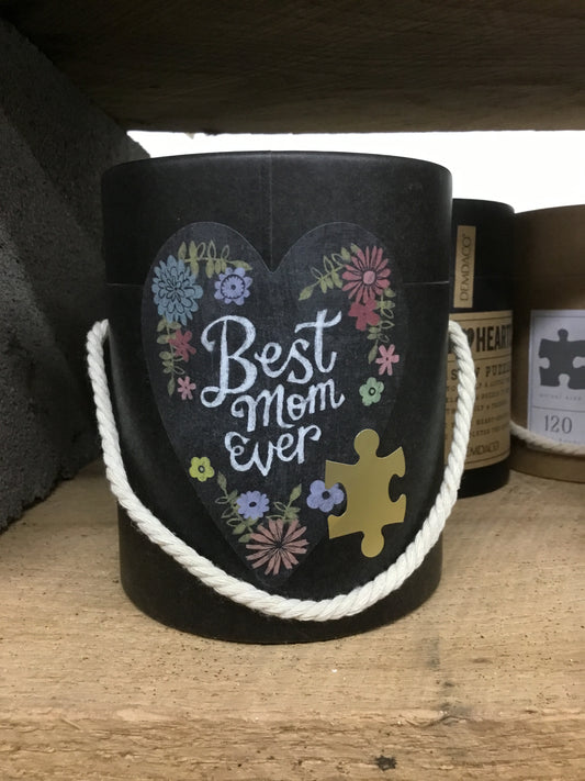 1003480427-DEM Best Mom Ever Art Heart Gift Puzzle