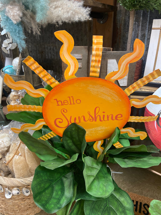 S25005 Hello Sunshine metal sun