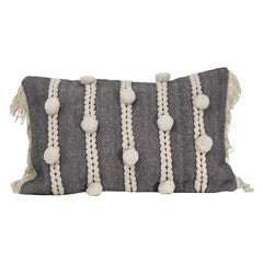 6 Keaton gray pillow.   (25)