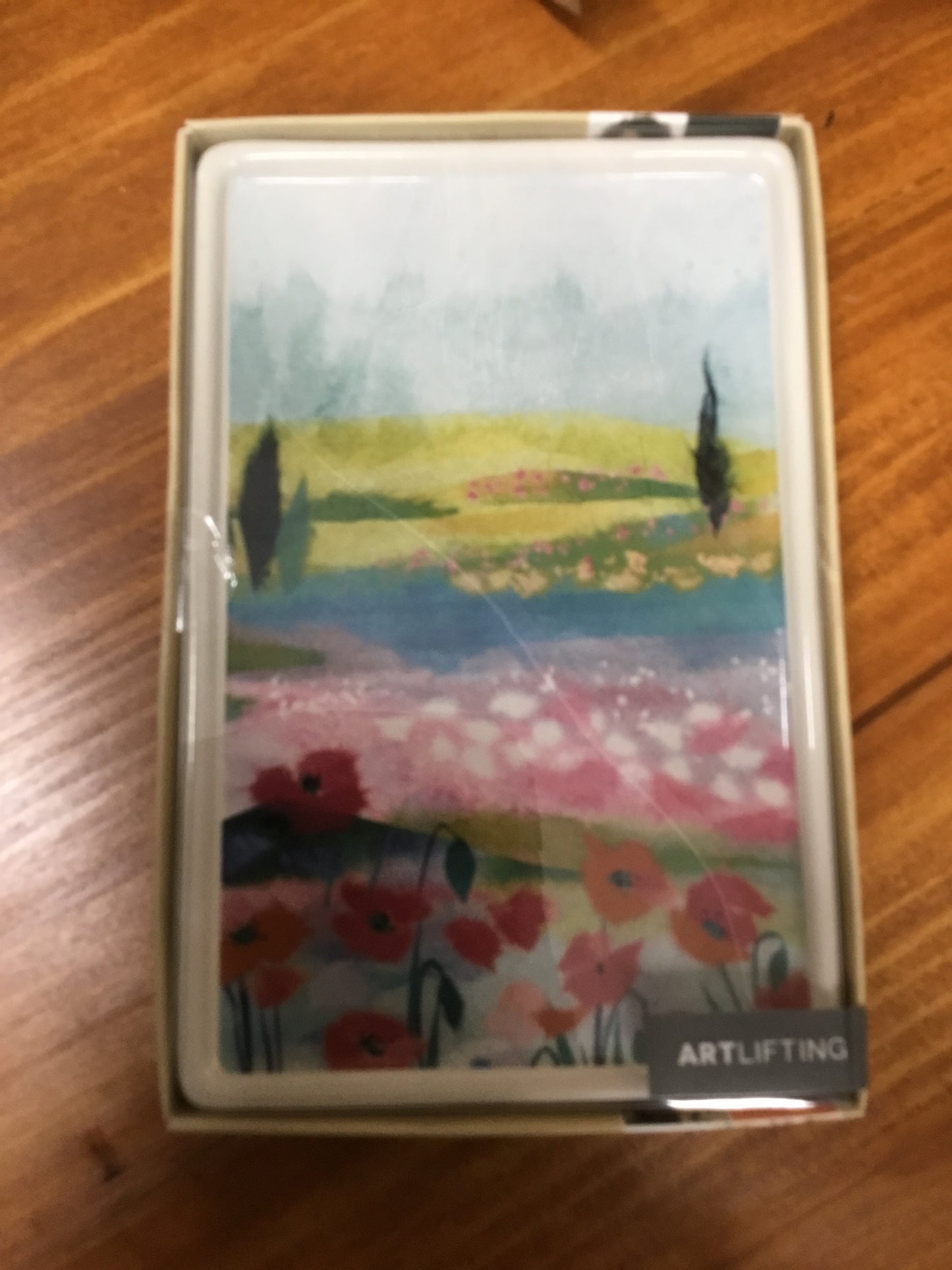 1008110035-DEM Artlifting Small Tray Poppy Keshi