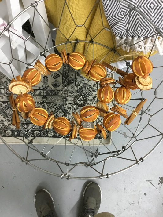 6 G4102304 Ra Orange\cinn Stick Garland