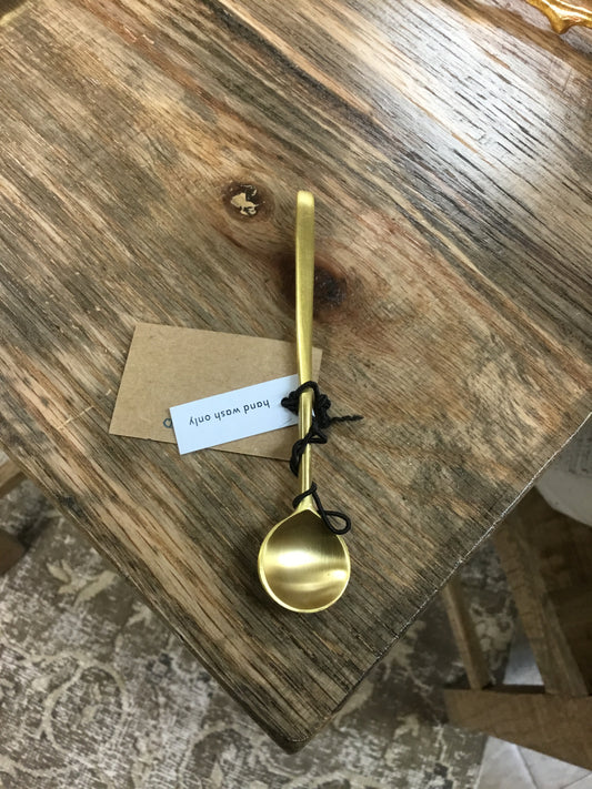 Da9852-Cc Stainless Steel Spoon Antique Brass Finish