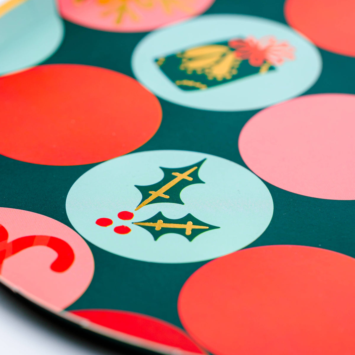 6 Christmas Party Dessert Paper Plates