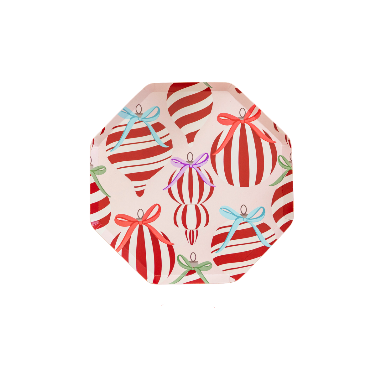 6 Ornaments & Bows Plate 8 Count