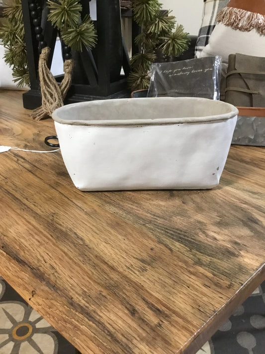 Ecc00491 Ph White Cement Planter