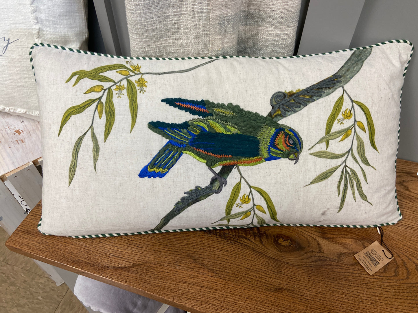 6 DF6540 22x12 Cotton & Linen Lumbar Pillow