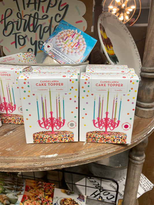 54478 Candelabra Cake Topper