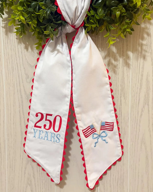 4th of July Wreath Sash